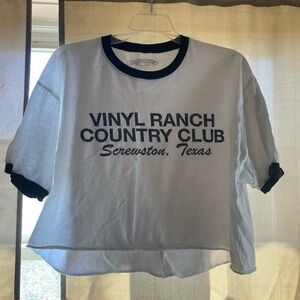 Vinyl Ranch cropped tshirt